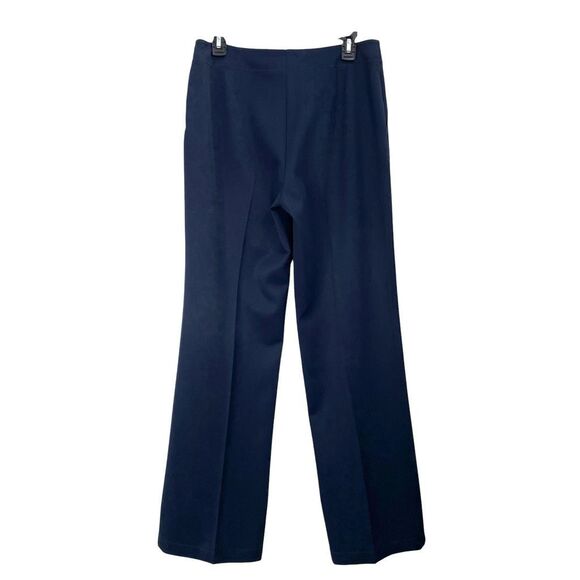 St. John high rise belted designer pants Size 8 navy blue - Picture 11 of 11